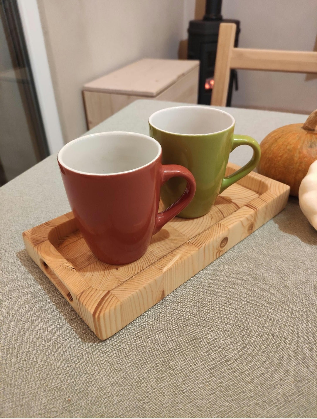 Small tea serving tray