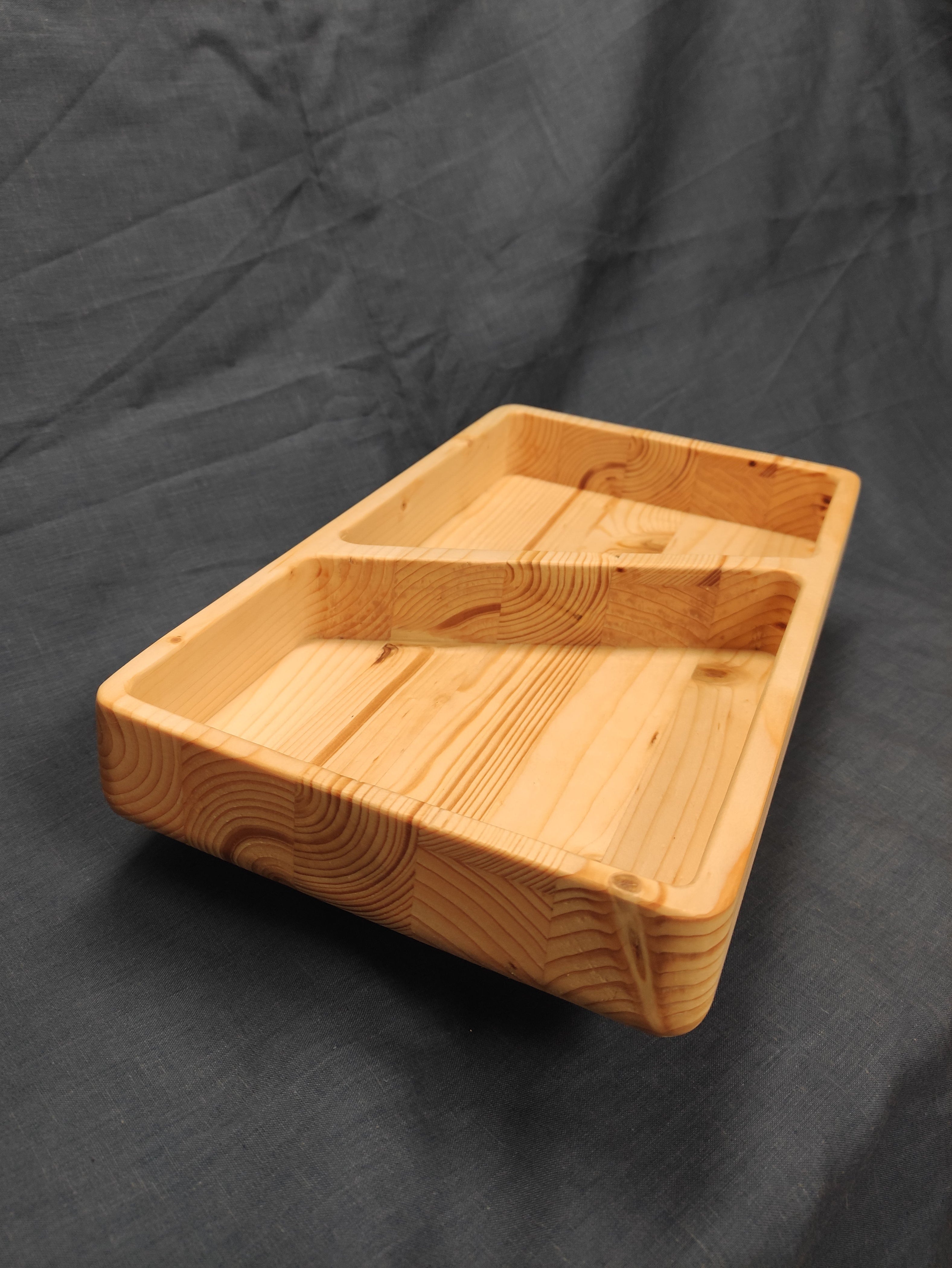 Wooden tray 2 in 1 natural