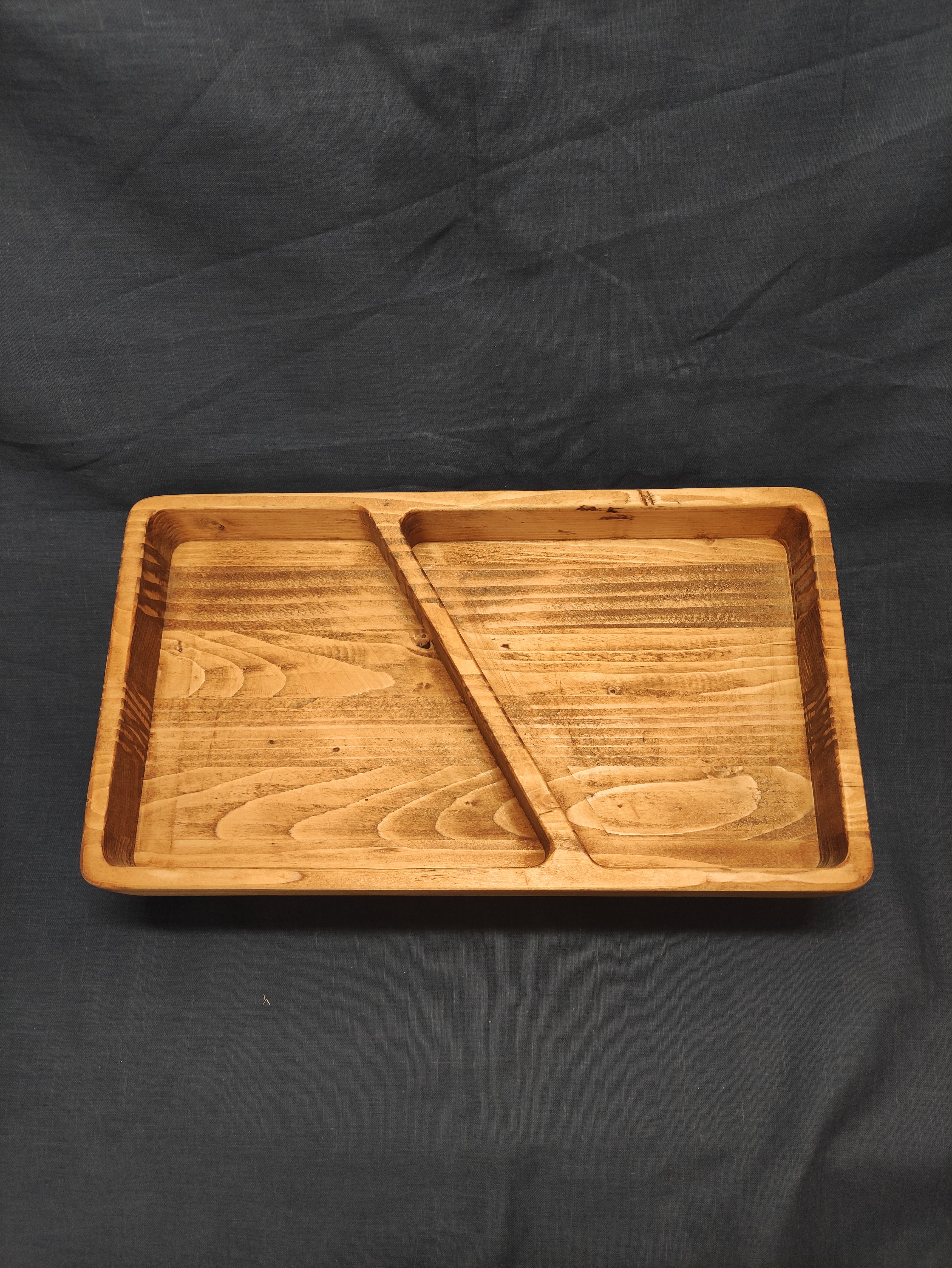 Wooden tray 2 in 1 light walnut