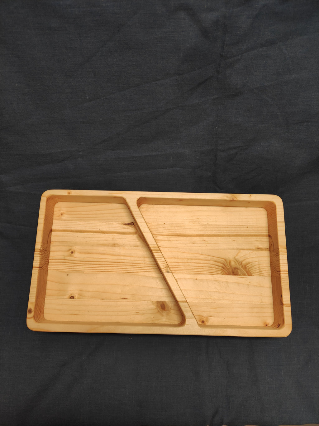 Wooden tray 2 in 1 natural